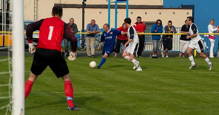 Fotbalový zápas SK Brušperk vs. Horní Suchá.