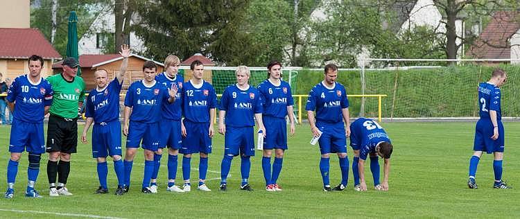 Fotbalový zápas SK Brušperk vs. Horní Suchá.