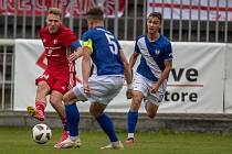 Fotbalisté Třince během podzimního derby s Frýdkem-Místkem.