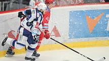 Utkání 40. kola hokejové extraligy: HC Oceláři Třinec vs. HC Kometa Brno.