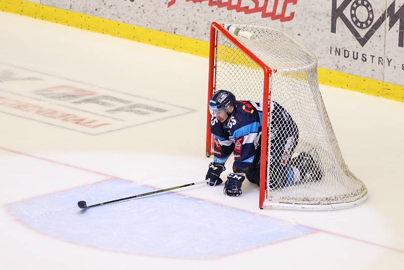 Finále play off hokejové extraligy - 6. zápas HC Oceláři Třinec - Bílí Tygři Liberec, 28. dubna 2019 v Třinci. Na snímku Martin Ševc.