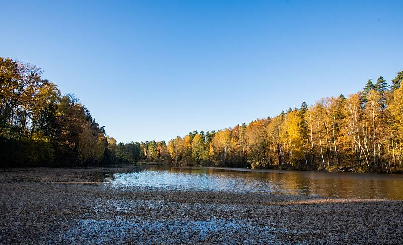 Podzim v okolí Žermanické přehrady, 30. října 2021.
