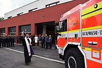 Dobrovolní hasiči Frýdku dostali 15. června 2023 zrekonstruovanou stanici a nové zásahové vozidlo.