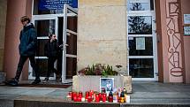 Pietní místo k uctění památky oběti násilného trestného činu, 2. prosince 2022, Frýdek-Místek.