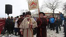Lašský král Zdeňa Viluš I. přednesl na Čupku novoroční projev.