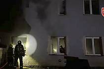 Požár, Frýdek-Místek, 7. ledna 2022, zásah hasičů.