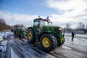 Protestní akce zemědělců Moravskoslezského kraje, 23. ledna 2024, Havířov.
