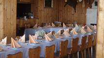 Turistická horská chata je také místem, kde se konají svatební hostiny