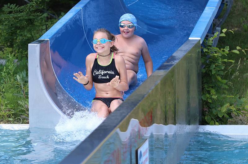 Aquapark Olešná ve Frýdku-Místku, sobota 19. června 2021.