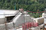 Rekonstrukce vodní nádrže Morávka, 4.8. 2022.