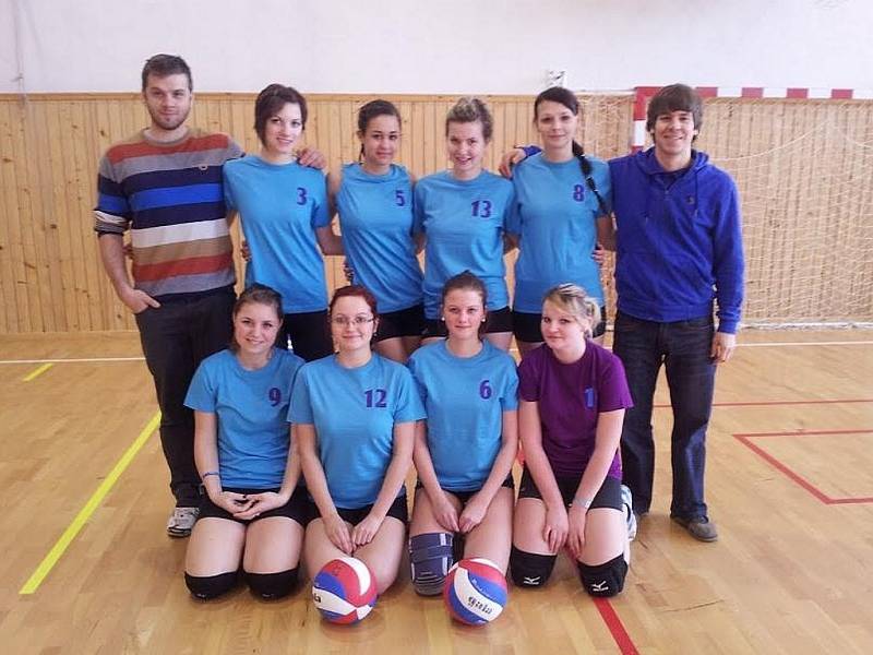 Horní řada zleva: Jan Mičulka, Kateřina Kožíšková, Lucie Bečková, Barbora Kubalová, Michaela Mandáková, Marek Závodný. Dolní řada zleva: Sabina Bystroňová, Kamila Stachovcová, Karolína Chadimová, Lucie Sirníková. 