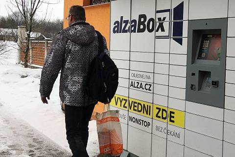 AlzaBox v Raškovicích na Frýdeckomístecku, únor 2023-