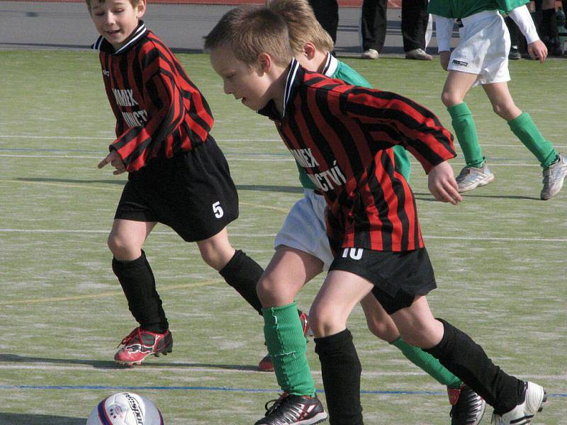 Turnaj pro nejmenší fotbalisty a fotbalistky v Dobré.