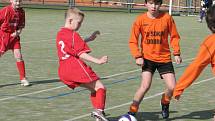 Turnaj pro nejmenší fotbalisty a fotbalistky v Dobré.