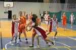 Utkání nejmladších minižákyň U11 mezi BK Frýdek-Místek a Basket Ostrava ze dne 2. února 2012.