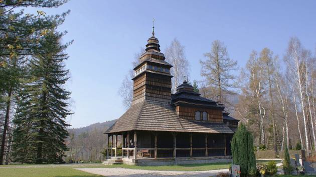 Dřevěný kostelík v Kunčicích pod Ondřejníkem.