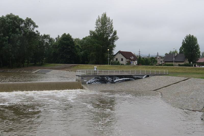 Přestavba jezu na řece Ostravici skončila.