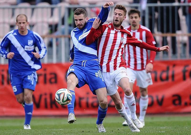 Utkání FK Viktoria Žižkov - MFK Frýdek-Místek. 