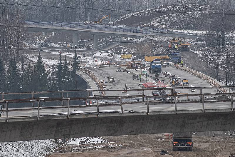 Ve Frýdku-Místku pokračovala 13. dubna 2021 výstavba obchvatu (I. etapa).