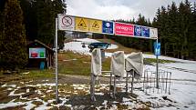 Lyžařské areály v Beskydech, 27. listopadu 2022, Bílá. Areál Ski Bílá.