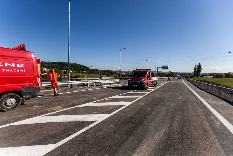 Slavnostní zprovoznění staveb dálnic D48 Frýdek-Místek, obchvat - I. etapa a D56 Frýdek-Místek, připojení na D48, 2. září 2022, Frýdek-Místek.