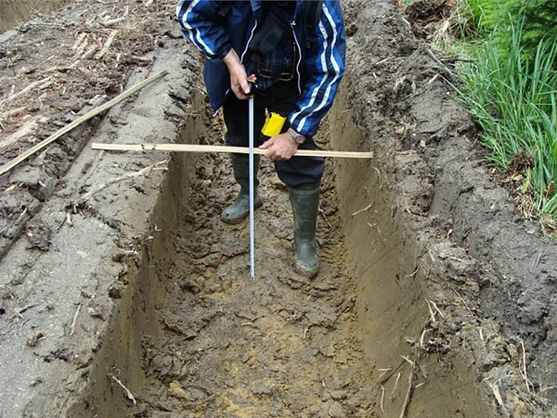 Vyjeté koleje byly podle České inspekce životního prostředí místy přes 70 centimetrů hluboké. 