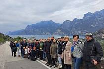 PSM a TKO v městečku Nago - pohled k jezeru Lago di Garda.
