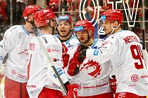 Hokejisté Třince v pátek doma porazili brněnskou Kometu 2:1. Fotogalerie je z 18. kola Třinec - Olomouc 5:0 (5. 11. 2023). 