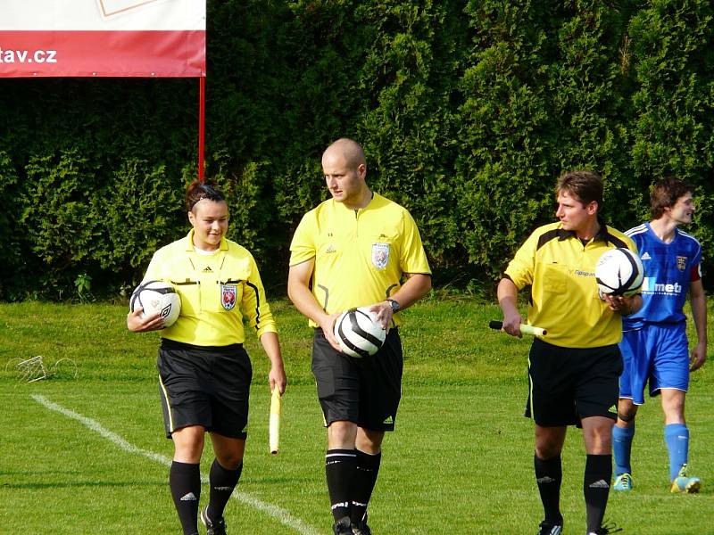 Derby mezi Sedlišti a Dobraticemi skončilo smírně 1:1.