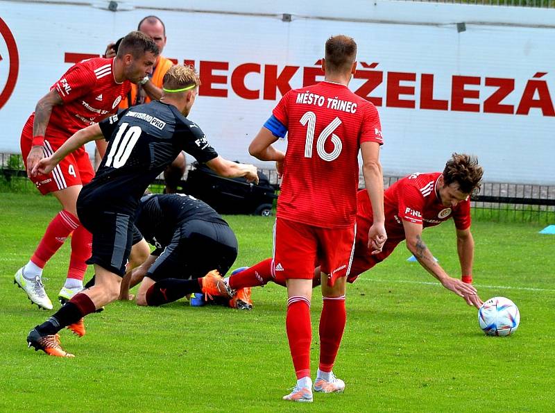 Třinec - Slavia Praha B 4:2 (4. kolo FORTUNA:NÁRODNÍ LIGY, 20. 8. 2022)