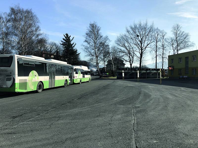 Autobusové nádraží před rekonstrukcí, Frýdlant nad Ostravicí