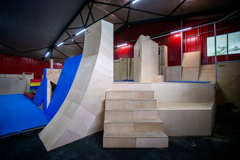 Nová parkour hala a sportovní centrum v ulici Křižíkova, 12 května 2022 ve Frýdku-Místku.