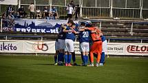 Frýdek-Místek - Slovácko B 2:0 (23. kolo MSFL - 13. 4. 2024). Domácí vedl poprvé nový trenér Martin Šrámek, který nahradil Roberta Pištěka.