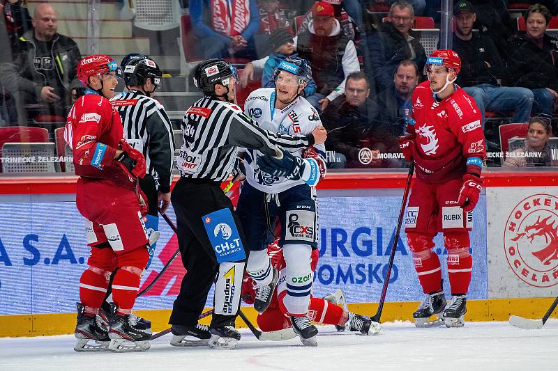 Třinec - Vítkovice (1. zápas čtvrtfinále play-off extraligy, 19. 3. 2022)