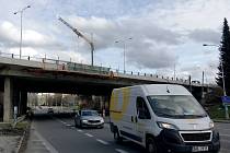 Zásadní rekonstrukce mostů na Beskydské je pomalu ve finále, 26. 2. 2024.