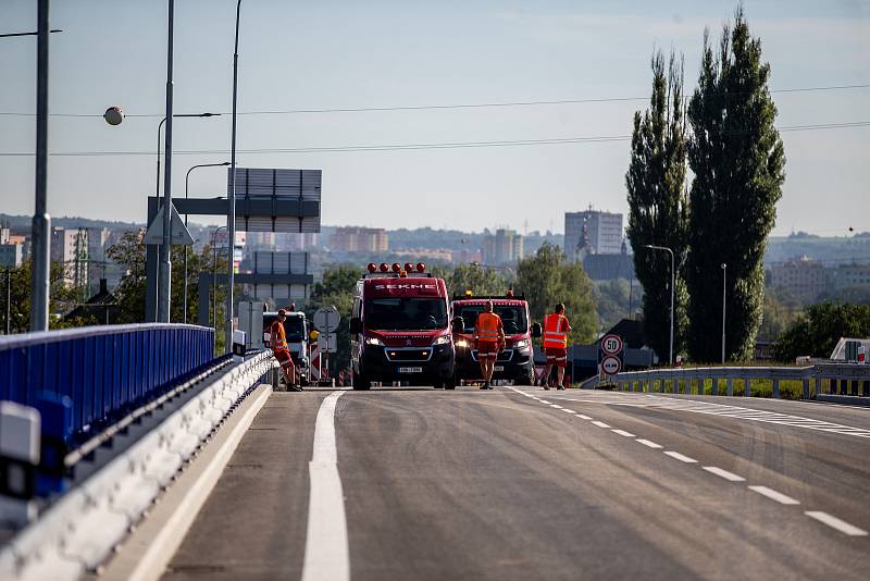 Slavnostní zprovoznění staveb dálnic D48 Frýdek-Místek, obchvat - I. etapa a D56 Frýdek-Místek, připojení na D48, 2. září 2022, Frýdek-Místek.