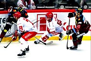 Zápas 37. kola hokejové extraligy Oceláři Třinec - Sparta Praha, který se hrál ve Werk Areně 16. listopadu 2022.