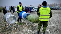 Prodej vánočních stromků na plantáži Stromečkárna, Baška, 2. 12. 2022