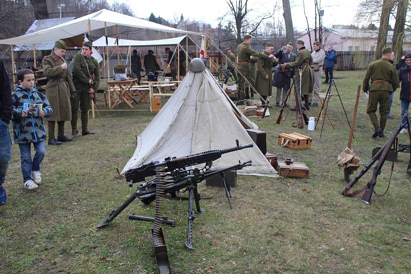 Vzpomínková akce u příležitosti výročí boje místecké vojenské posádky proti německým okupantům z roku 1939.