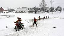 Motoskijöring v Kozlovicích.