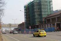 Stavba třineckého dopravního terminálu. 