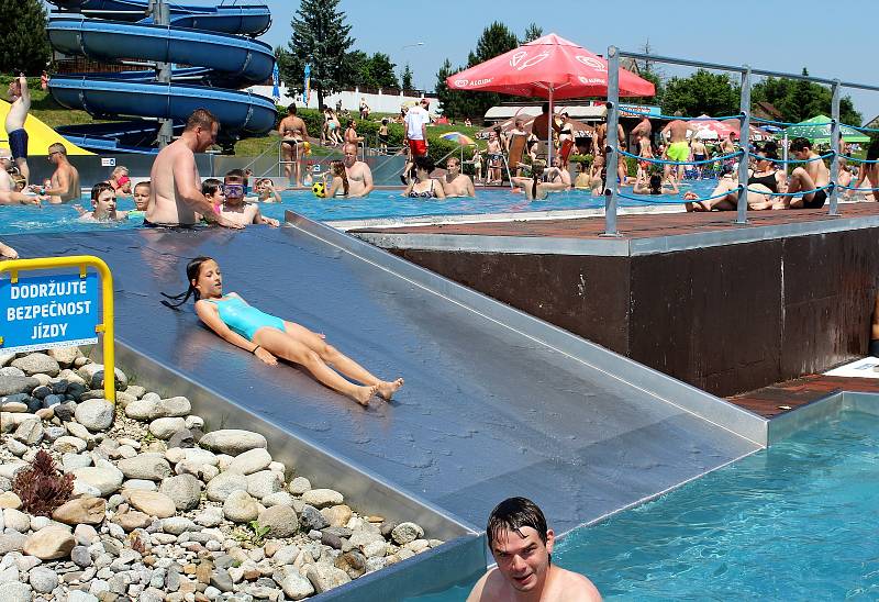 Aquapark Olešná ve Frýdku-Místku, sobota 19. června 2021.