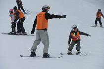 Prázdninové lyžování v Palkovicích.