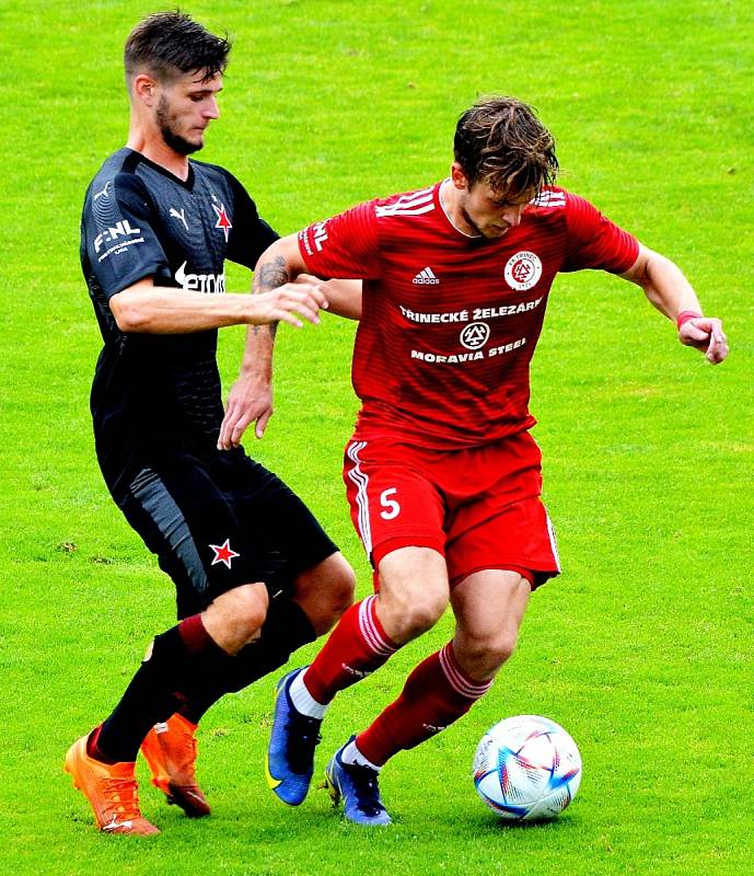 Třinec - Slavia Praha B 4:2 (4. kolo FORTUNA:NÁRODNÍ LIGY, 20. 8. 2022)