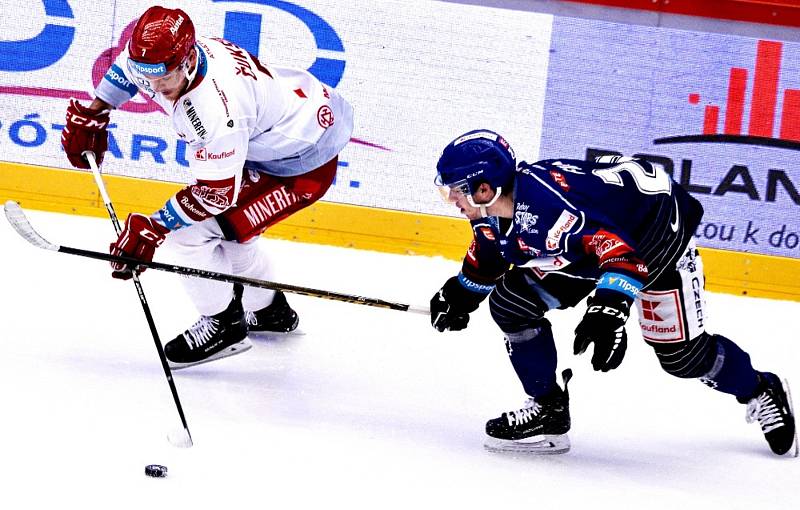 Zápas 19. kola hokejové extraligy Oceláři Třinec - Kladno.