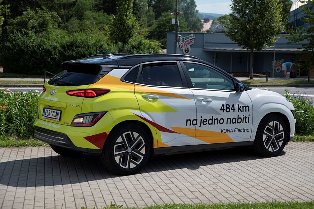 Nošovická KONA Electric pro třinecký magistrát, červenec 2022.