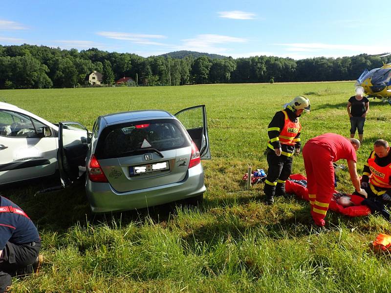 Při nehodě v Kozlovicích se ve čtvrtek odpoledne zranily děti.