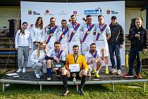 Zaměstnanecká liga Deníku, okresní kolo, 26. dubna 2022 v Palkovicích. První skončil tým Mobis Automotive Czech.