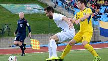 Varnsdorf (ve žlutém Zbrožek) porazil Frýdek-Místek 1:0.