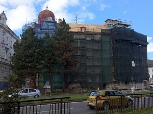 Rekonstrukce historického domu v místeckém centru, 2. 11. 2023.